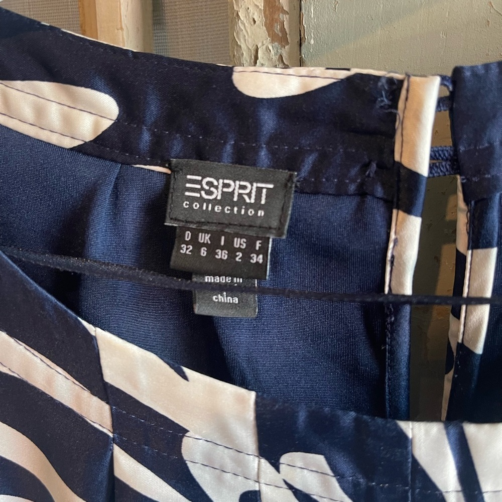 Esprit Navy and White Dress - Picture 3 of 8